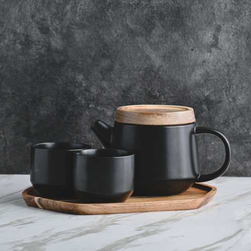 Meiji Blue Scroll Series Dinnerware Set 6