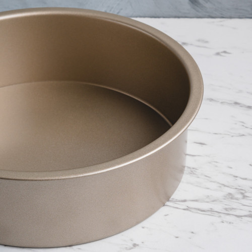 Baking Tray Deep Round Rose Gold 10" 4