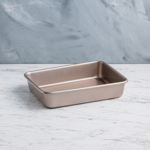 Baking Tray Shallow Rectangular Rose Gold 9"