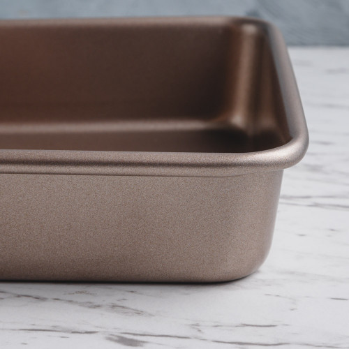 Baking Tray Shallow Rectangular Rose Gold 9" 2