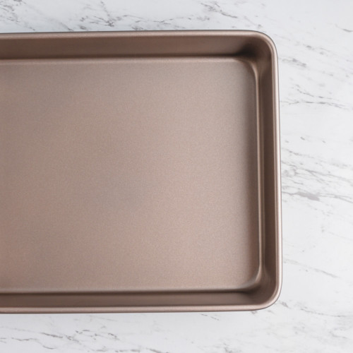 Baking Tray Shallow Rectangular Rose Gold 9" 3