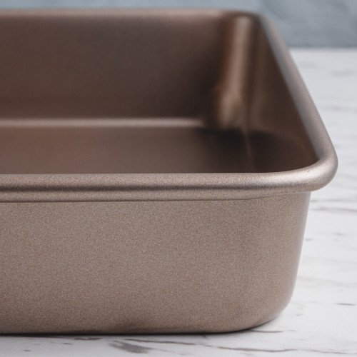 Baking Tray Deep Rectangular Rose Gold 11" 3