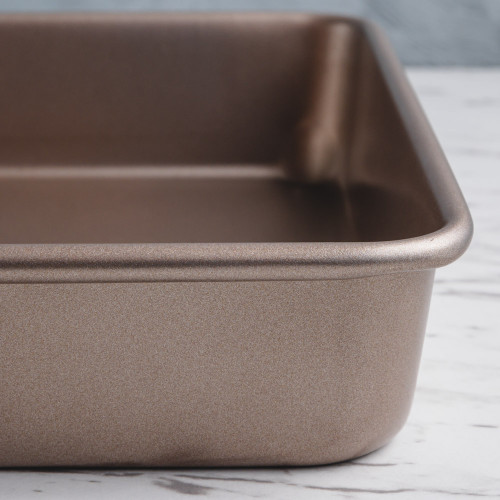 Baking Tray Deep Rectangular Rose Gold 11" 3
