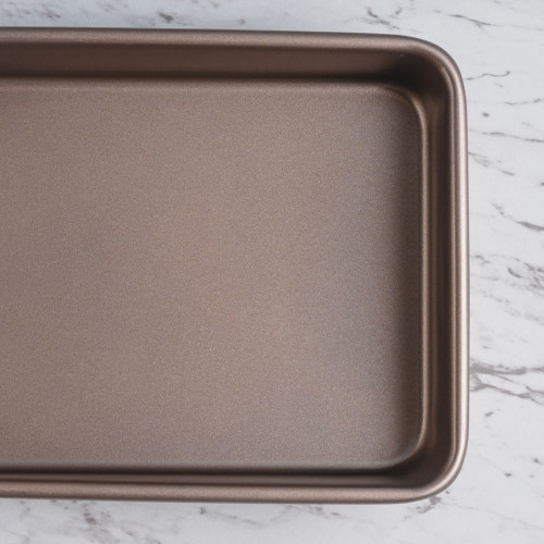 Baking Tray Deep Rectangular Rose Gold 11" 4