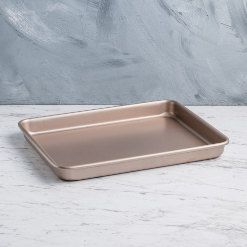 Baking Tray Shallow Rectangular Rose Gold 11"