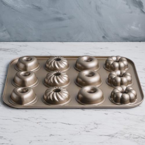 12pcs - Mixed Flowers Doughnuts Mould 3