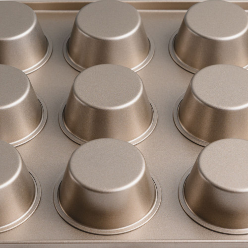 12pcs - Muffin Cake Baking Tray 2