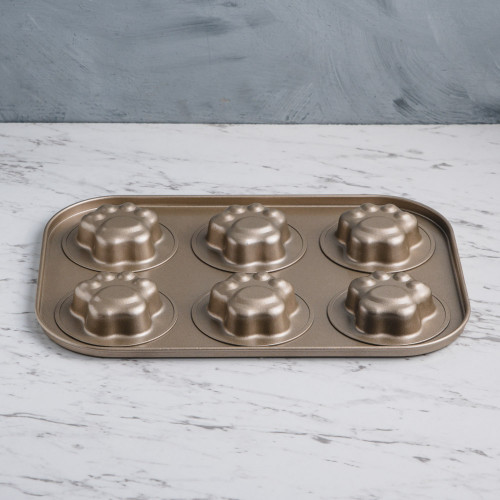 6pcs Cartoon Art Baking Mould - Cat Paws 2