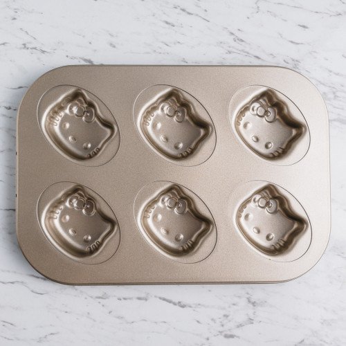 6pcs Cartoon Art Baking Mould - Kitty Heads