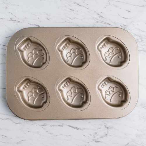 6pcs Cartoon Art Baking Mould - Fish