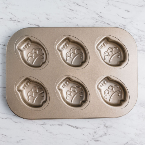 6pcs Cartoon Art Baking Mould - Fish