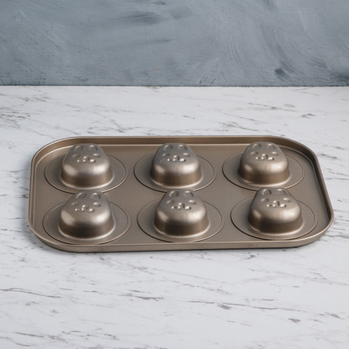 6pcs Cartoon Art Baking Mould - Rabbit Heads 3