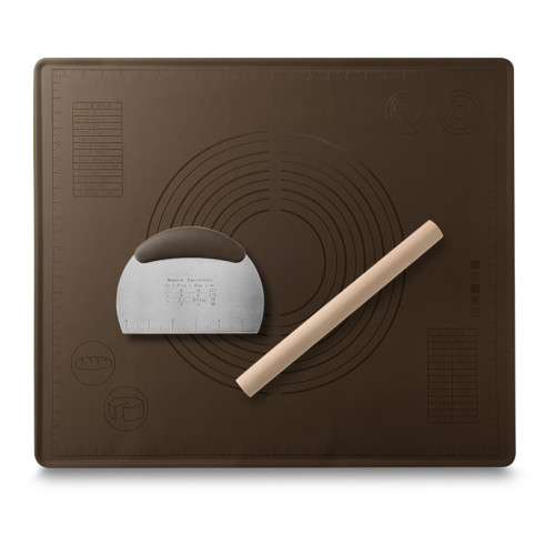 Silicone Baking Mat Set Large Brown