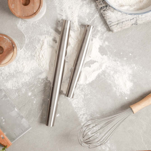 Stainless Steel French Rolling Pin 9" 5