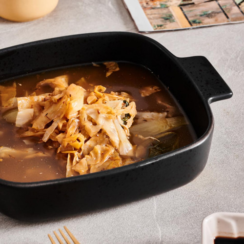 Sango Black Small Square Baker 22.6 x 21.6cm 4