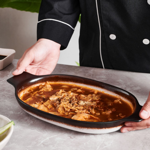 Sango Radiance Large Oval Eared Dish 27.5 x 16.5cm 4