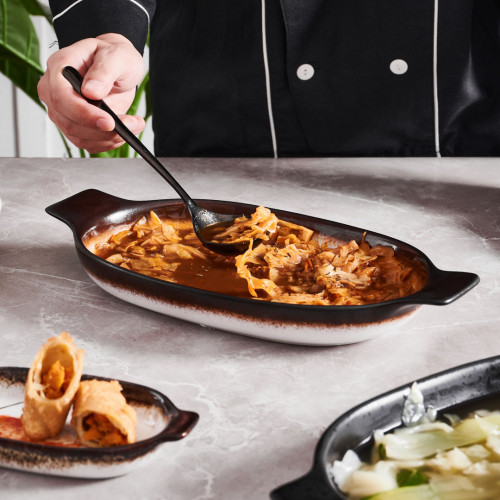 Sango Radiance Large Oval Eared Dish 27.5 x 16.5cm 5