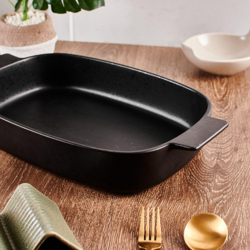 Sango Black Large Rectangular Baker 34.8 x 24.2cm 3