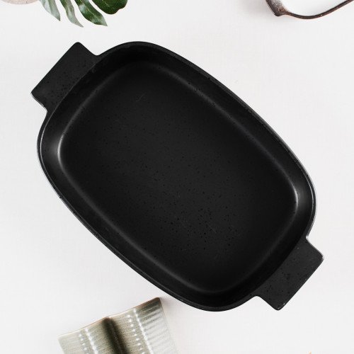 Sango Black Large Rectangular Baker 34.8 x 24.2cm 5