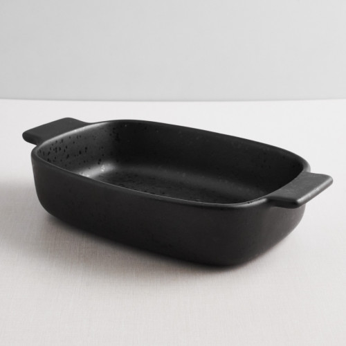 Sango Black Small Rectangular Baker 18.8 x 13.4cm