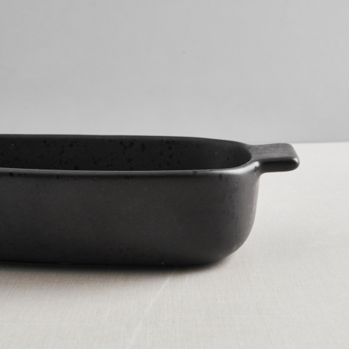 Sango Black Small Rectangular Baker 18.8 x 13.4cm 3