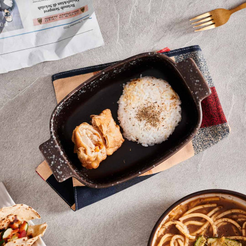 Sango Brown Medium Rectangular Baker 29.5 x 20.2cm 5