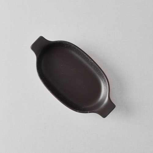 Sango Brown Medium Oval Eared Dish 31cm x 16cm 3