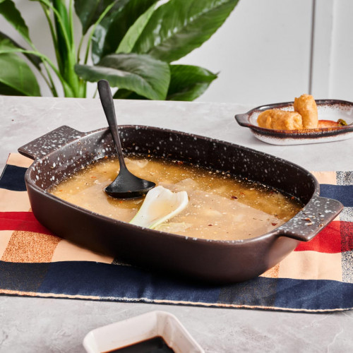 Sango Brown Small Rectangular Baker 18.8 x 13.4cm 4