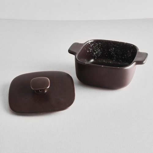 Sango Brown Mini Square Baker 12.2 x 12.2cm Set 2