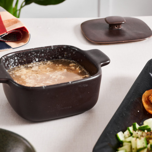 Sango Brown Mini Square Baker 12.2 x 12.2cm Set 3