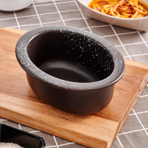 Sango Brown Oval Pie Dish 13.7 x 10.4cm 2