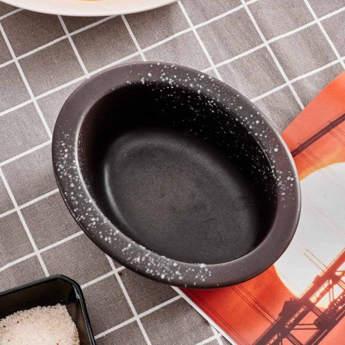 Sango Brown Oval Pie Dish 13.7 x 10.4cm 5