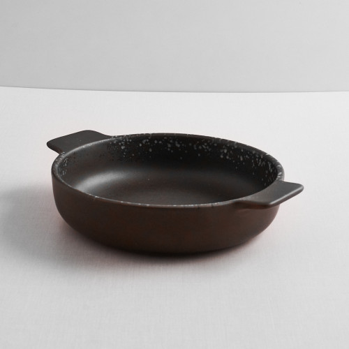 Sango Brown Round Eared Dish 17.2cm