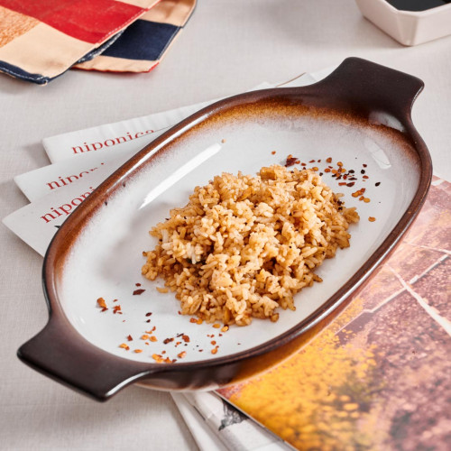 Sango Radiance Medium Oval Eared Dish 24.2 x 14.4cm 2