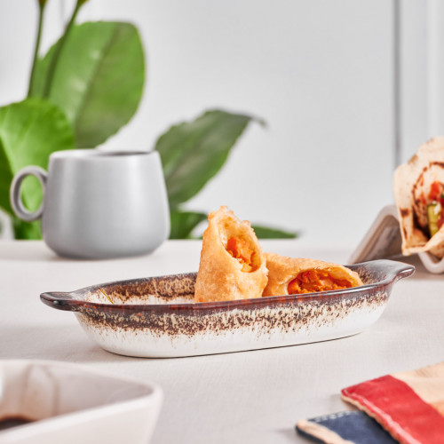 Sango Radiance Individual Oval Eared Dish 15.4 x 8.9cm 4