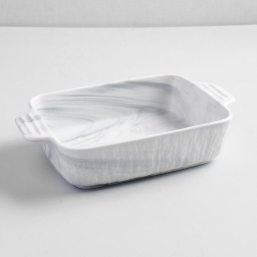 Rectangular Marble Glazed Baking Pan 10"
