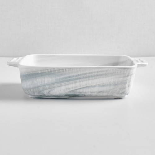 Rectangular Marble Glazed Baking Pan 10" 2