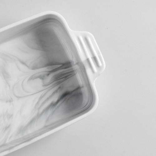 Rectangular Marble Glazed Baking Pan 10" 4