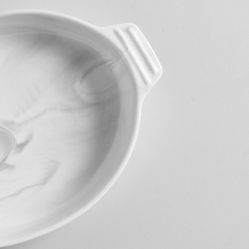 Oval Marble Glazed Baking Pan 10" 2