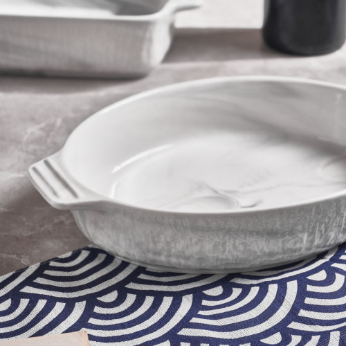Oval Marble Glazed Baking Pan 10" 6