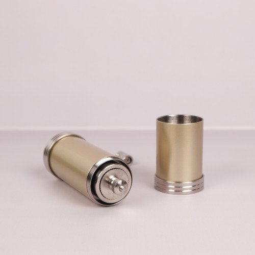 Manual Stainless Steel Coffee Grinder Champagne Gold 2