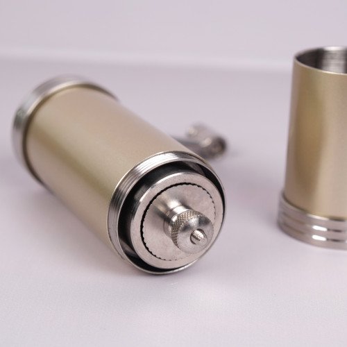 Manual Stainless Steel Coffee Grinder Champagne Gold 4
