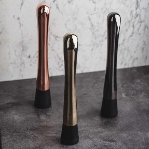 Stainless Steel Cocktail Muddler Black 5