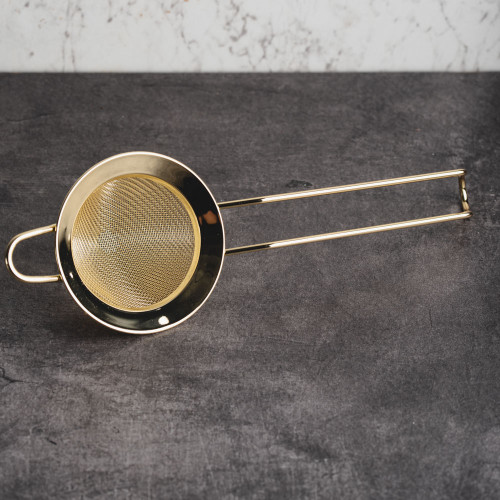 Fine Mesh Ice Cocktail Strainer Gold
