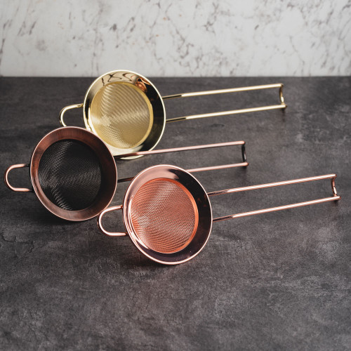 Fine Mesh Ice Cocktail Strainer Rose Gold 5