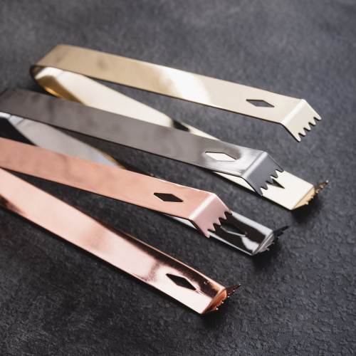 Stainless Steel Ice Tong Black 5