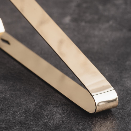 Stainless Steel Ice Tong Gold 3