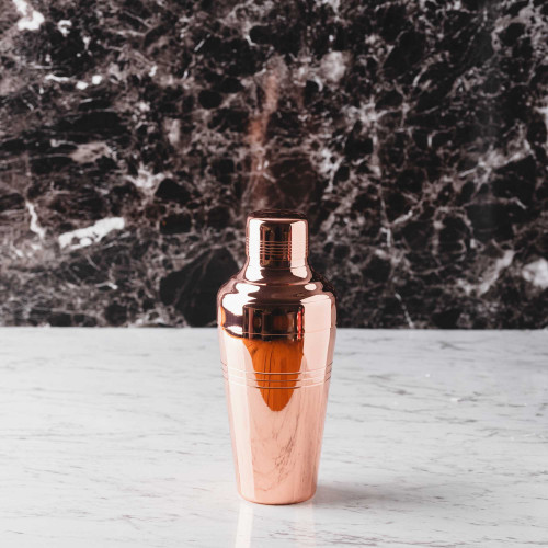 Classic Cobbler Cocktail Shaker 400ml Rose Gold 2