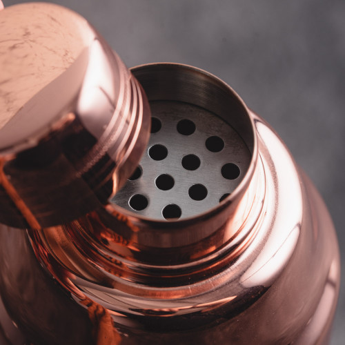 Japanese Cobbler Cocktail Shaker 500ml Rose Gold 2