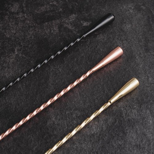 12 inches Cocktail Mixing Spoon Black 5